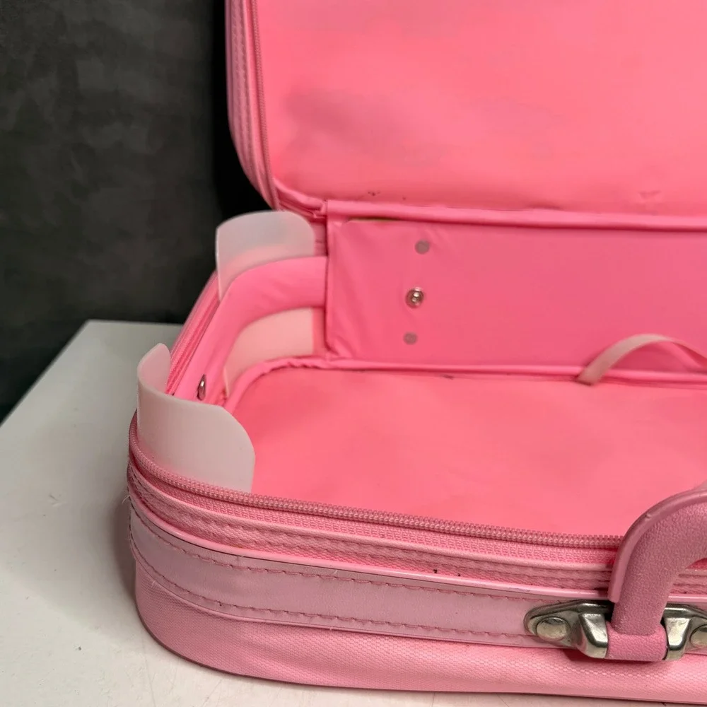 Vintage 1989 Sanrio Little Twin Stars Suitcase Kids Pink Kawaii Kiki Lala Bag